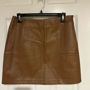 Blue Ivy leather skirt